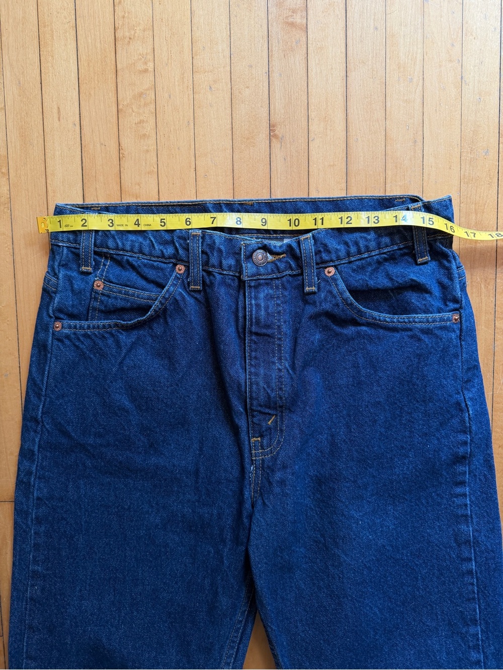 Vintage Levis Orange Tab 20505-0217 Jeans Dark Indigo Wash Denim Sz. 34x29 - Picture 10 of 12